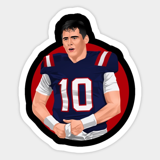 Mac Jones New England Patriots Sticker by Arissetyo